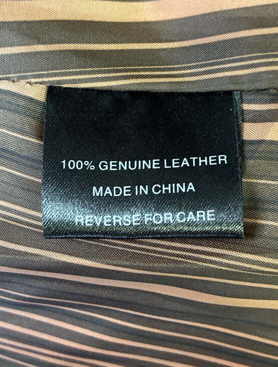 Y2K Baxis & Baxis Pea Coat Jacket M Womens Suede Leather Lined Tan Double Breast - Picture 8 of 9